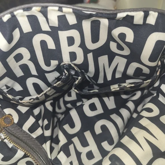 Marc By Marc Jacobs Gray Leather Shoulder Bag with Slouchy Design - Picture 9 of 16